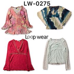 Y2K Women's Printed and Textured Blouses