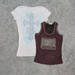 ***T-shirts bébé imprimés Y2K – Mélange de tops gr..