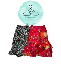 Y2K poly maxi skirts 15 pcs (200826-26)