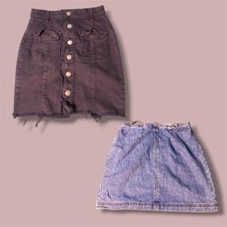 Denim skirts