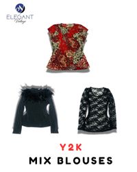 Y2K Mix Blouse - EV2078