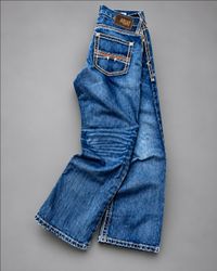 Jeans ricamati Y2k