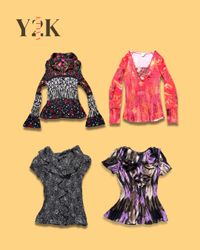 Y2K Retro Statement Tops Mixed Bundle (Yv-865)