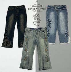 Y2k Capri Jeans (1571)