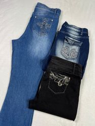 Embroidery jeans (J-0026)