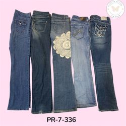 Women's Washed Embroidered Flared Jeans – Fashion ..