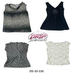 Blouses in Sleeveless Printed Styles (DS-10-216)