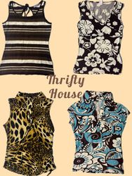 Y2K Retro Print Top Mix(TH/686)