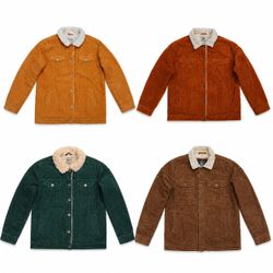 Sherpa-Lined Corduroy Jackets
