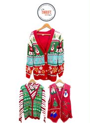 Vintage Style Christmas Cardigans LX519
