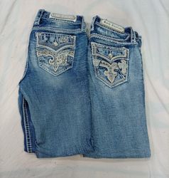 CR11921 Vintage Rock Revival Flare and Straight-Le..