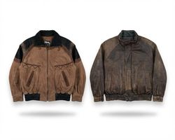 (FV-2760)    Vintage Western Leather Jacket Bundle..