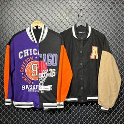 Vintage 90s Baseball Varsity Jacket (FNC:78)