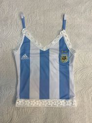 Upcycle Football Lace Cami Top (DV-07)