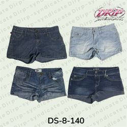 Y2K Denim Mini Shorts  (DS-8-140)