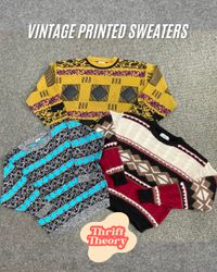 🔴Vintage Printed Sweaters - (09/08)