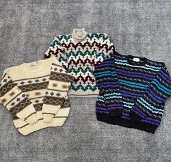 Vintage Printed Sweaters - (30/10)