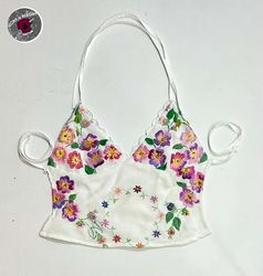 Upgecycelte Tischdecken-Cami-Tops
