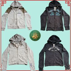 Hollister Surf Co Designer Y2K Streetwear Hoodies