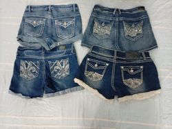 CR10594 Y2K Mini Denim Shorts