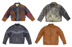 Y2K Structured Leather Zipper Jackets