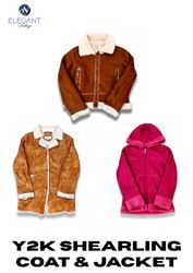 Y2K Suede Jackets & Shearling Coat- EV2275