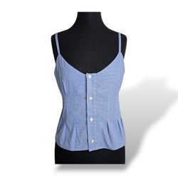 UPCYCLED BUTTON-DOWN CAMISOLE