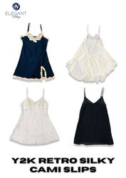Y2K Retro Silky Cami  Slips - EV2376