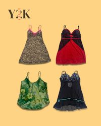 Women's Lace Trim Slip Dresses and Camisoles (Yv-8..