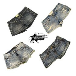 Y2k Paris Hilton Era Girl Denim Short B2F-079