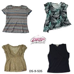 Blouse en poly à manches courtes Y2K tendance (DS-..