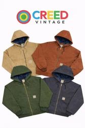 CR01254 Upcycled Carhartt Hooded Jackets
