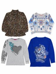 Camice stampate e top manica lunga da donna