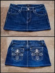 Upcycled Y2K Mini Skirt
