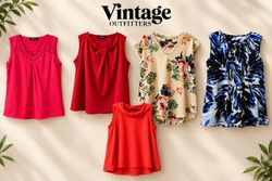 Women's Sleeveless Summer Blouses / Tops