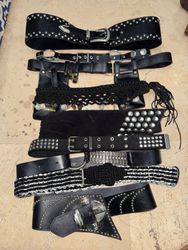 Y2K Black And Silver IT Girl Gothic Belts