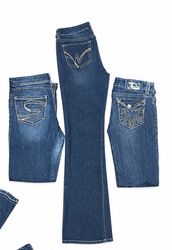 Y2K Embroidered Bootcut Jeans – Wholesale Bundle 1..