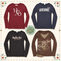 Y2K Henley & Long Sleeve Tops Mix – Vintage Women’..