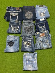 Tv229 Embroidered Jeans 12P