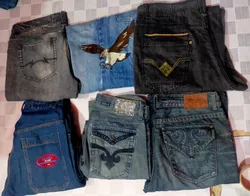 U.S. POLO ASSN .  AND OTHER MIX BRANDS BAGGY JEANS..