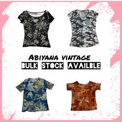 Y2K Mesh Baby Tee Bundle - Tropical Floral Burnout..