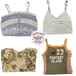 Y2K Vintage Crop & Bralette Tops – 10 Stück Großha..