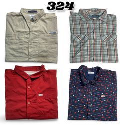 Men’s Technical Short- Long Sleeves Shirts Lot • F..