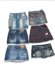 Trendy Beautiful Girl Y2K Denim Mini Skirt
(VM-162..