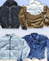 Denim Vintage Cropped jacket 17 pieces
