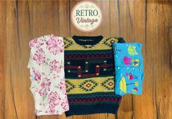 Vintage sweaters unique style