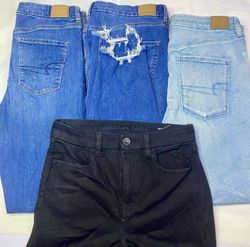 Y2K Vintage Curvy High Rise Denim Jeans Bundle VR4..