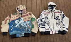 Upcycled Tapestry Hooded Jackets