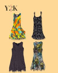 Y2K Printed Mini Dress Bundle (Yv-748)