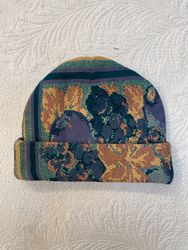 Upcycle Tapestry printed Beanie
